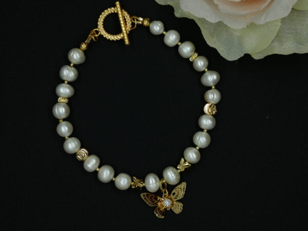 Dames armband met zoetwater parels