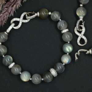Armband labradoriet natuurstenen
