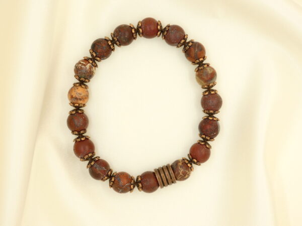 Heren armband met luipaard jaspis