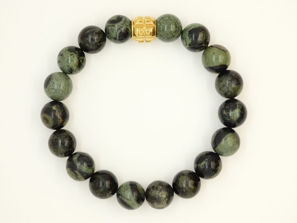 Armband met groene jaspis