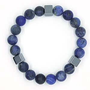 Armband met sodaliet natuurstenen