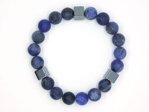 Armband met sodaliet natuurstenen