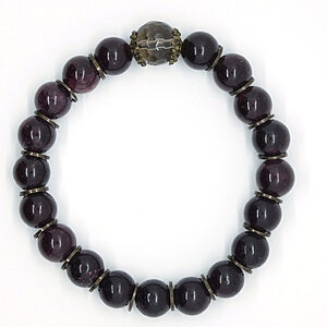 Armband met granaat naatuurstenen