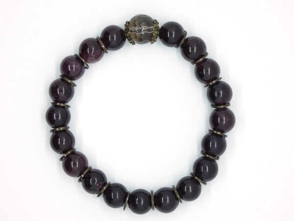 Armband met granaat naatuurstenen
