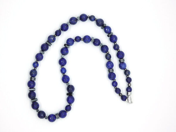Halsketting met lapis lazuli natuurstenen
